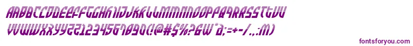 Zoneriderhalfital-fontti – violetit fontit valkoisella taustalla
