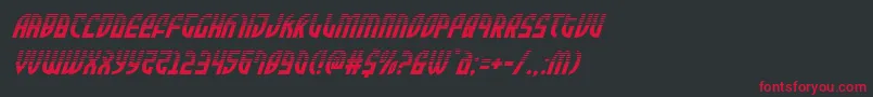 Zoneriderhalfital Font – Red Fonts on Black Background