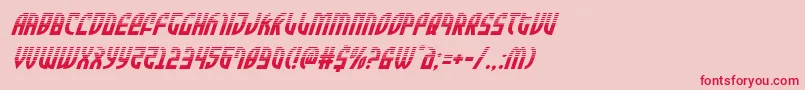 Zoneriderhalfital Font – Red Fonts on Pink Background