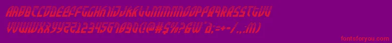 Zoneriderhalfital Font – Red Fonts on Purple Background