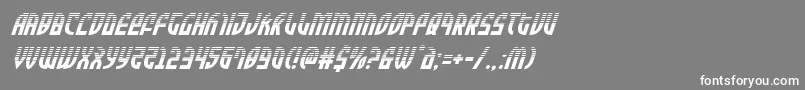 Шрифт Zoneriderhalfital – белые шрифты на сером фоне