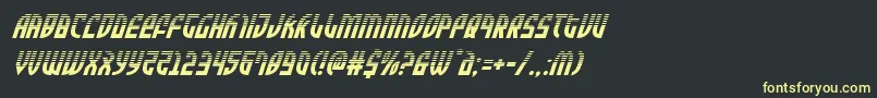 Zoneriderhalfital Font – Yellow Fonts on Black Background