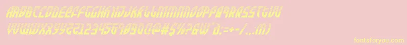 Zoneriderhalfital Font – Yellow Fonts on Pink Background
