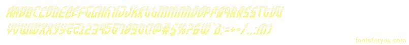 Шрифт Zoneriderhalfital – жёлтые шрифты