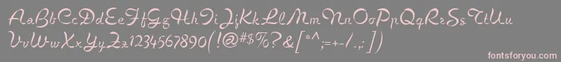 Cigno Font – Pink Fonts on Gray Background