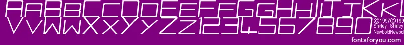 Vox1 Font – White Fonts on Purple Background