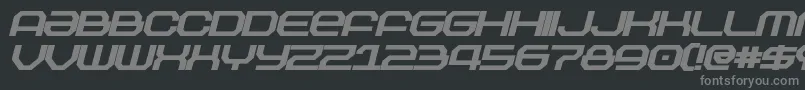 Police OutlandBlackItalic – polices grises sur fond noir