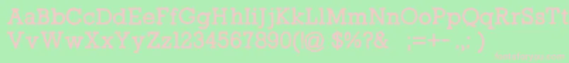 IamarockFreeForPersonalUseOnly Font – Pink Fonts on Green Background