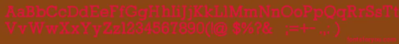 IamarockFreeForPersonalUseOnly Font – Red Fonts on Brown Background