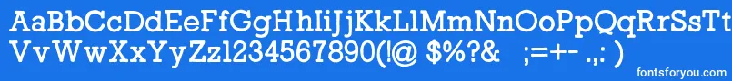 IamarockFreeForPersonalUseOnly Font – White Fonts on Blue Background