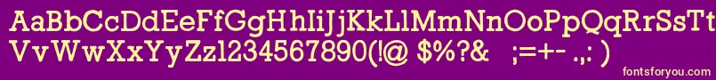 IamarockFreeForPersonalUseOnly Font – Yellow Fonts on Purple Background