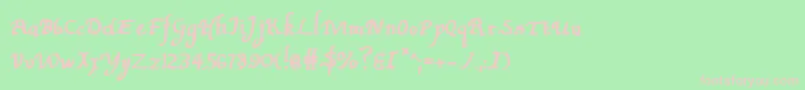 Valleyforgeb Font – Pink Fonts on Green Background