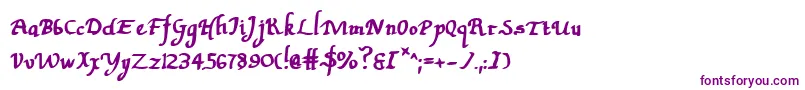 Valleyforgeb Font – Purple Fonts on White Background