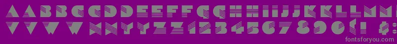 Sinaloac Font – Gray Fonts on Purple Background
