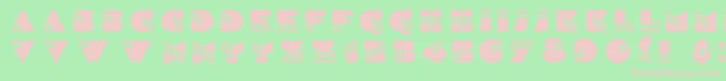 Sinaloac Font – Pink Fonts on Green Background