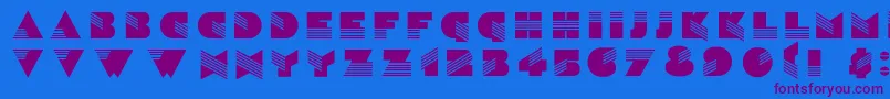 Шрифт Sinaloac – фиолетовые шрифты на синем фоне