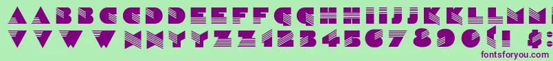 Sinaloac Font – Purple Fonts on Green Background