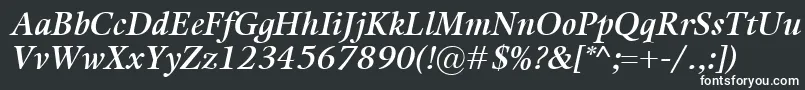 Шрифт KalixSemiboldItalic – белые шрифты