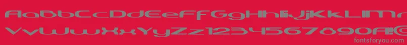 Harabaraneo Font – Gray Fonts on Red Background
