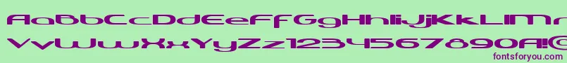 Harabaraneo Font – Purple Fonts on Green Background