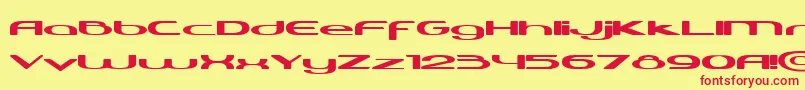 Harabaraneo Font – Red Fonts on Yellow Background