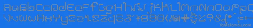 Khmer Font – Gray Fonts on Blue Background