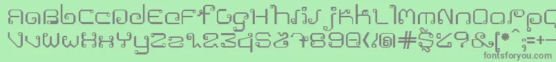 Подробнее о шрифте Khmer Шрифт Khmer – серые шрифты на зелёном фоне