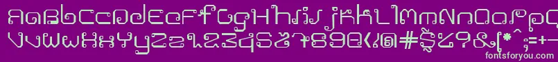 Khmer Font – Green Fonts on Purple Background