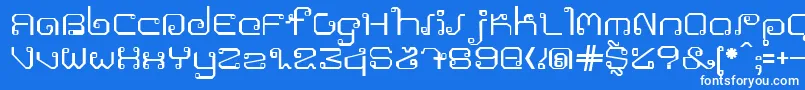 Khmer-fontti – valkoiset fontit sinisellä taustalla