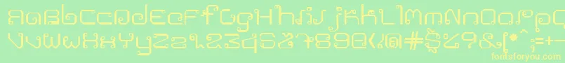 Khmer Font – Yellow Fonts on Green Background