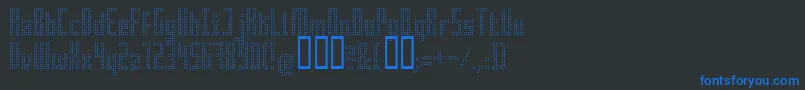 Superair Font – Blue Fonts on Black Background