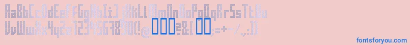 Superair-Schriftart – Blaue Schriften auf rosa Hintergrund