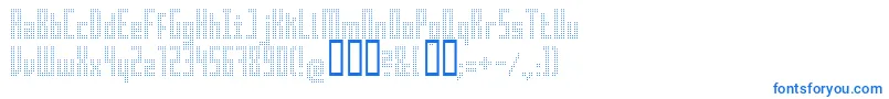 Superair-Schriftart – Blaue Schriften