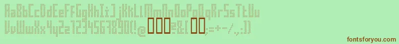 Superair Font – Brown Fonts on Green Background