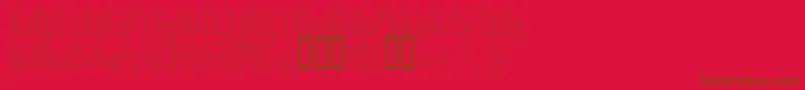 Superair Font – Brown Fonts on Red Background