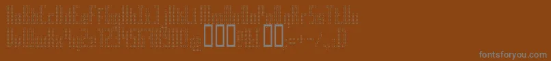 Superair Font – Gray Fonts on Brown Background
