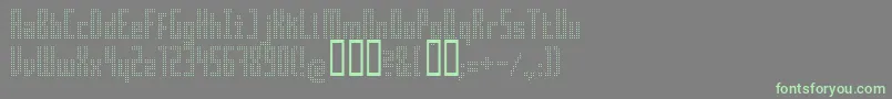 Superair-Schriftart – Grüne Schriften auf grauem Hintergrund