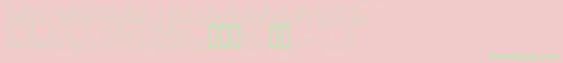 Superair-fontti – vihreät fontit vaaleanpunaisella taustalla