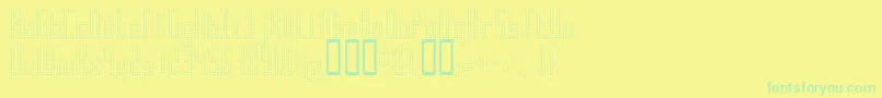 Superair Font – Green Fonts on Yellow Background