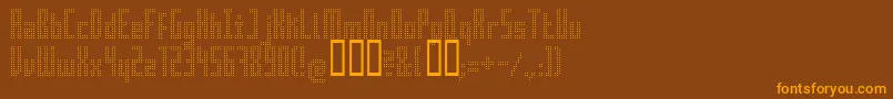 Superair Font – Orange Fonts on Brown Background