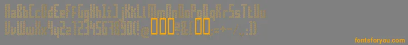 Superair Font – Orange Fonts on Gray Background