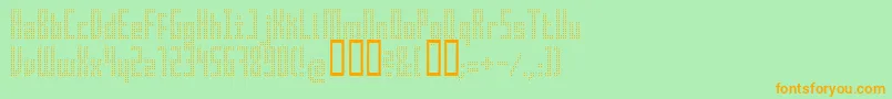 Superair Font – Orange Fonts on Green Background