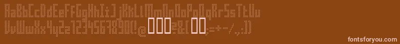 Superair Font – Pink Fonts on Brown Background