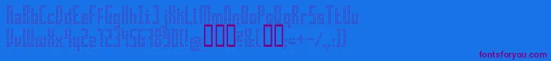 Superair Font – Purple Fonts on Blue Background