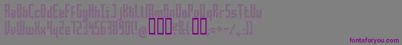 Superair-fontti – violetit fontit harmaalla taustalla