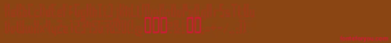 Superair Font – Red Fonts on Brown Background