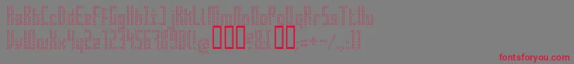 Superair Font – Red Fonts on Gray Background