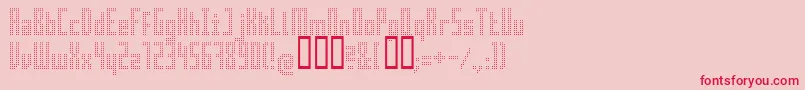 Superair Font – Red Fonts on Pink Background