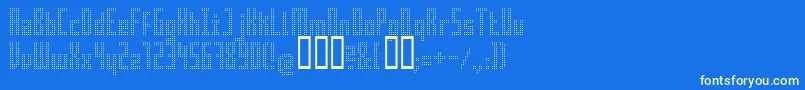 Superair Font – Yellow Fonts on Blue Background