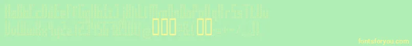 Superair-Schriftart – Gelbe Schriften auf grünem Hintergrund